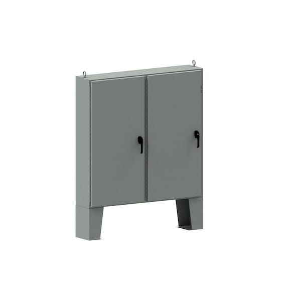 3 Point Latch with Padlock Handle Electrical Enclosures, 60 in H, 18 in D, 50 in W